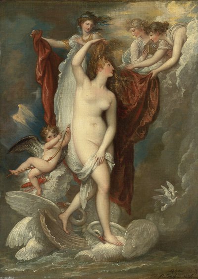 Vénus à sa naissance habillée par les trois grâces - Benjamin West